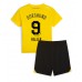 Borussia Dortmund Sebastien Haller #9 Replika Babykläder Hemma matchkläder barn 2023-24 Korta ärmar (+ Korta byxor)
